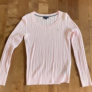 Tommy Hilfiger pink knit sweater